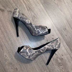 snakeskin heels